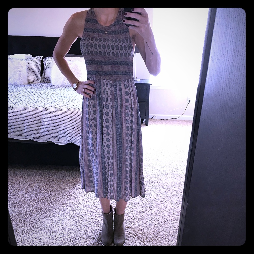 Taupe Midi Dress